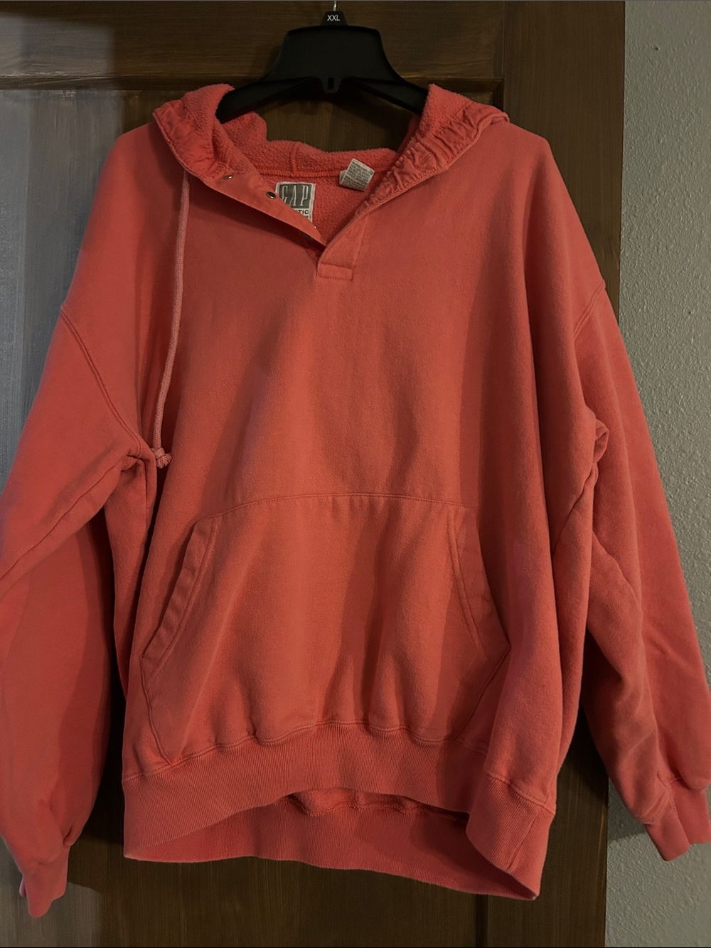 GAP Men's Coral Crewneck Hoodie